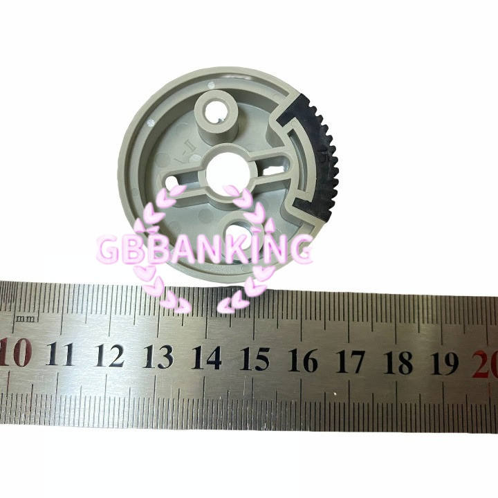 HKW050510Z0 Glory DE-100 Banknote Counting Deposit Machine Parts Feed Roller with Black Rubber Condition New