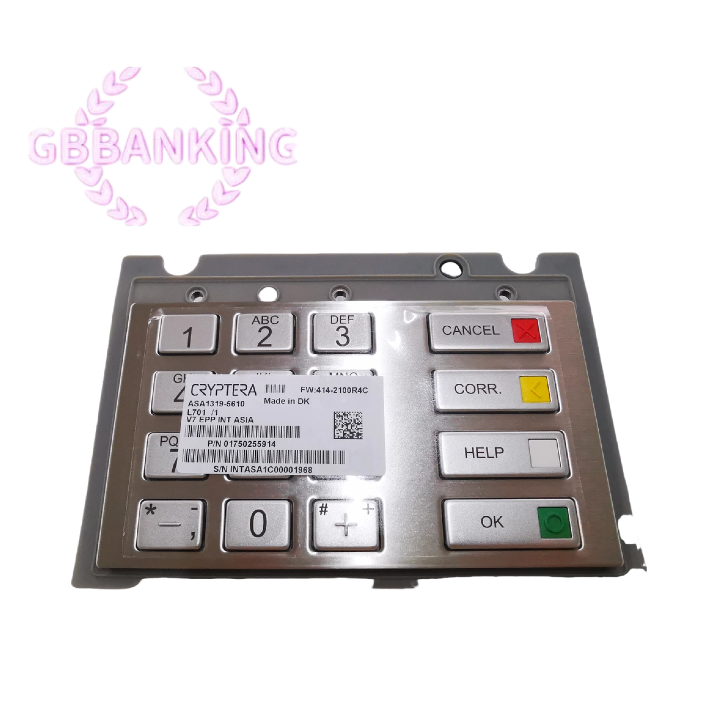 New Original Wincor Nixdorf EPP V7 Int Asia Keyboard 1750255914 01750255914 ATM Parts